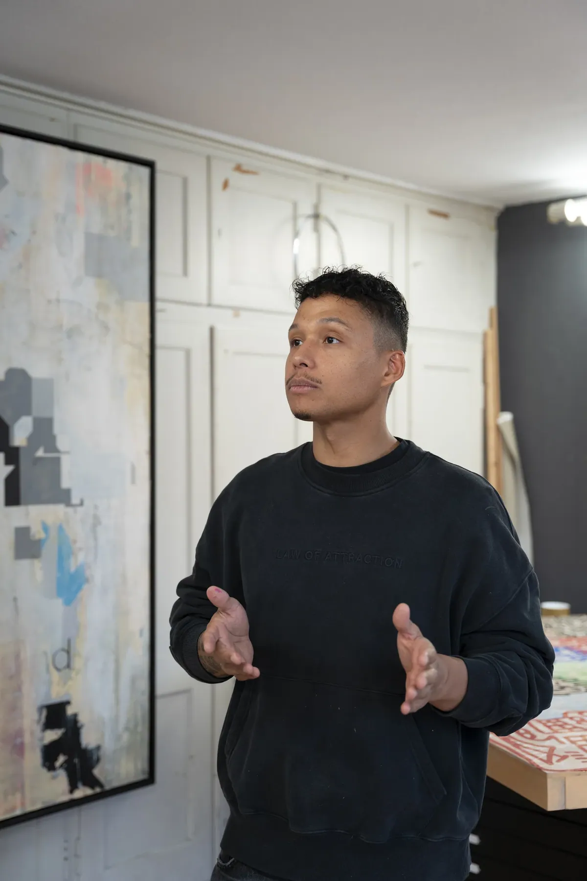 Romulo Kuranyi in seinem Atelier