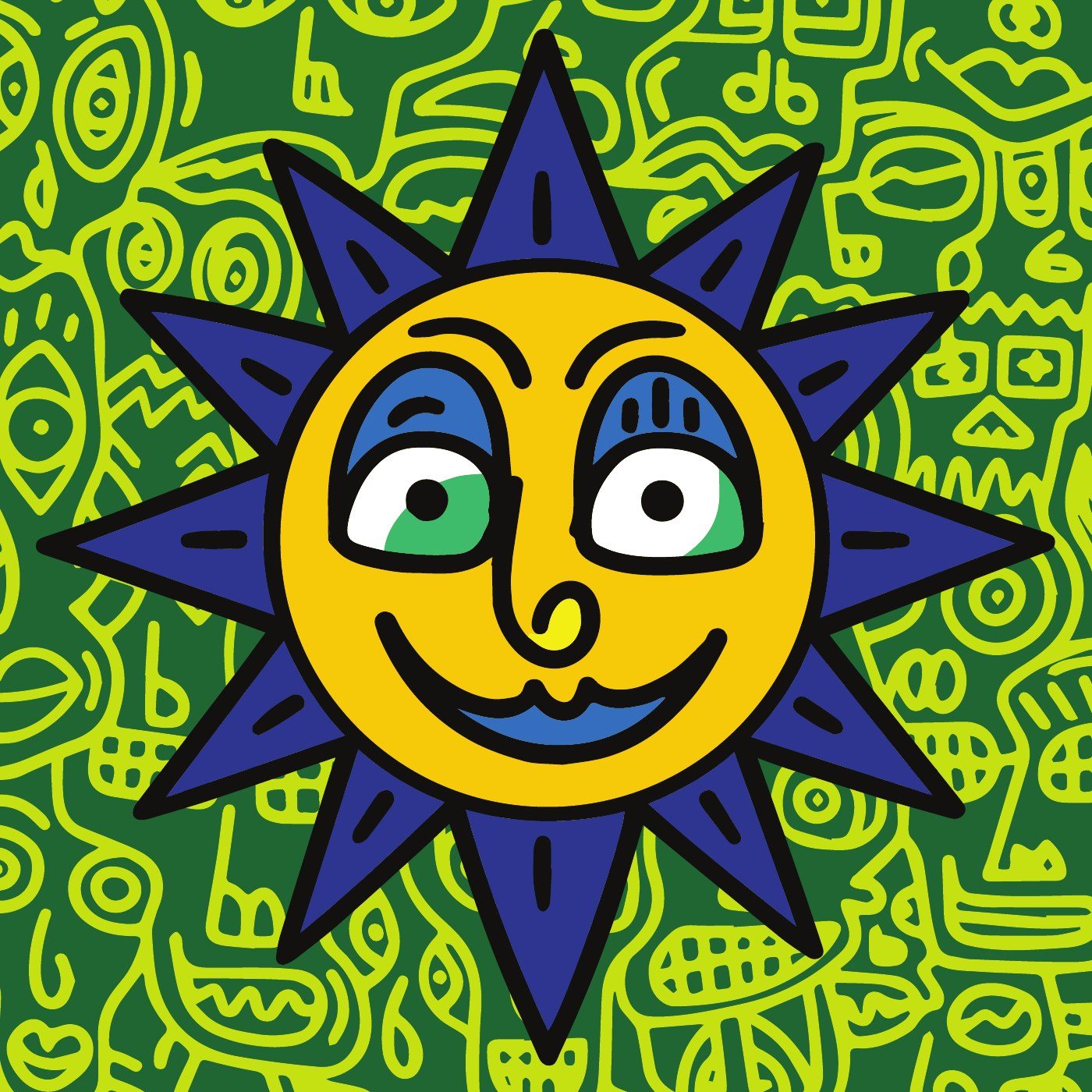 Happy Sun Green — Limited Edition von Romulo Kuranyi