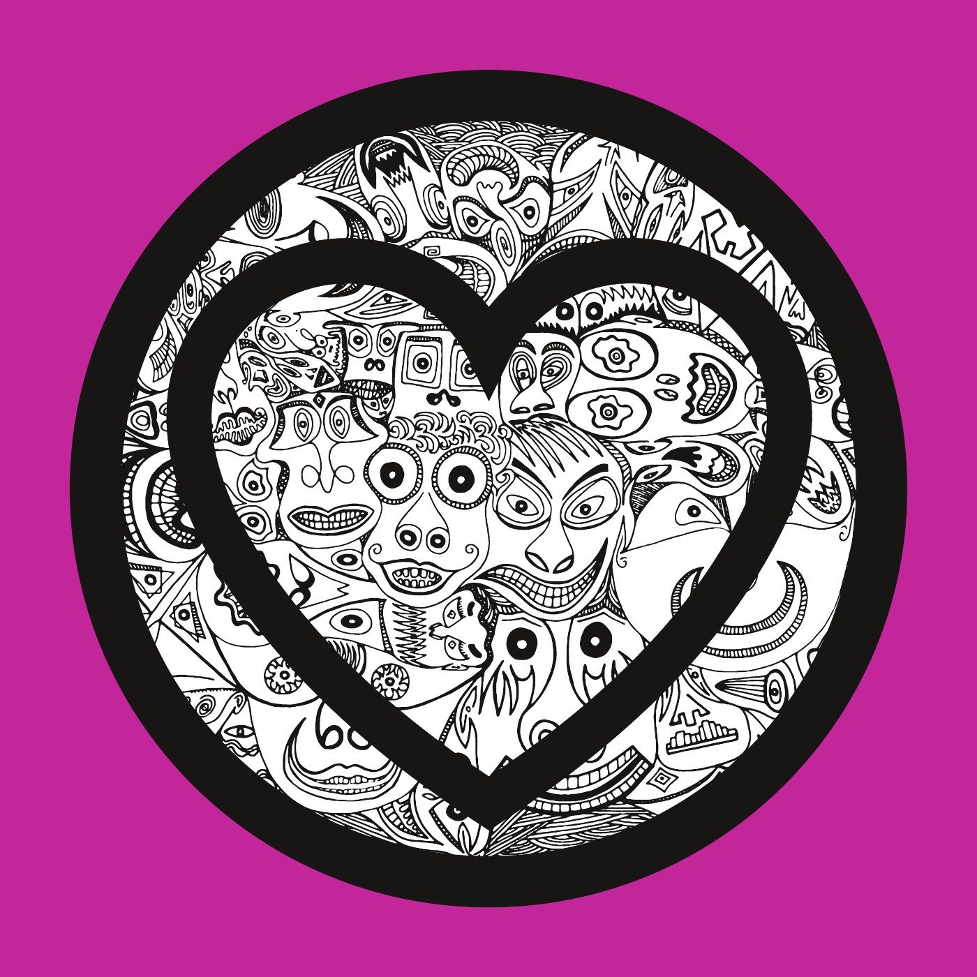 Positive Vibes Heart — Limited Edition von Romulo Kuranyi