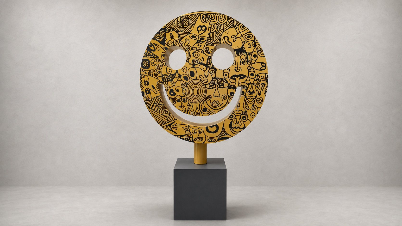 SMILE GOLD — Skulptur von Romulo Kuranyi